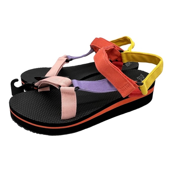 Time and Tru Platform Nature Sandal Multi Color 9 40.5 Arch Support - Picture 4 of 12